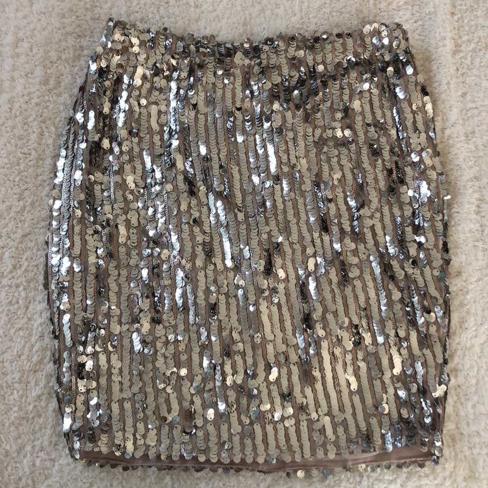 Sequin mini skirt